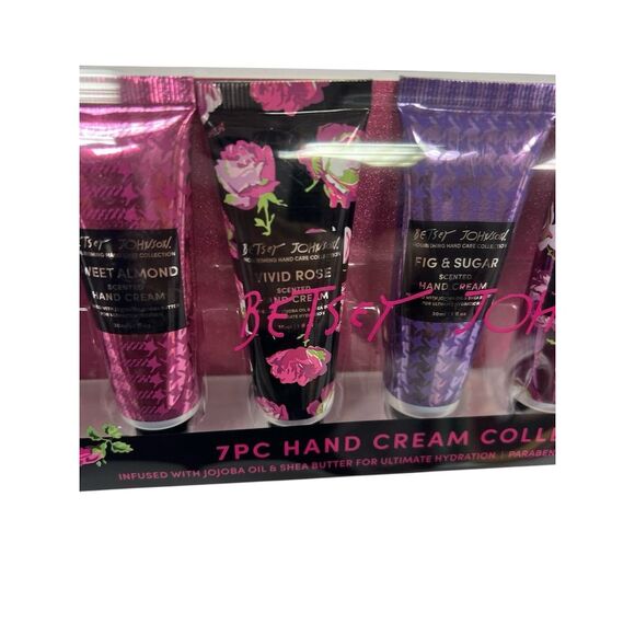 Betsey Johnson 7 Piece Hand Cream Collection Variety Scents Hydrating - Picture 3 of 6